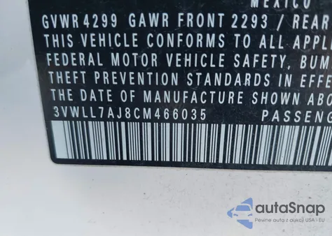 2012 Volkswagen Jetta 2.0L Tdi from USA, damaged, VIN 3VWLL7AJ8CM466035